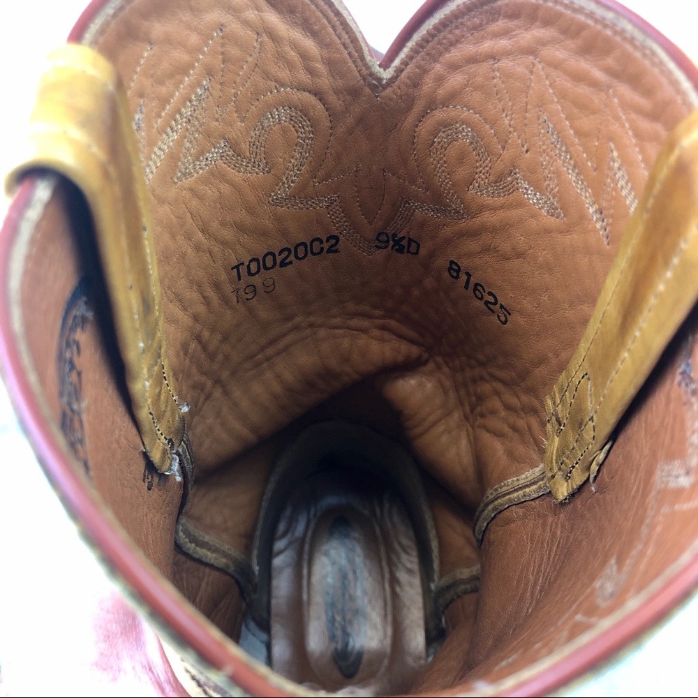 Men’s Lucchese 2000 Boots Leather Western Sz 9.5 D - Picture 7 of 8